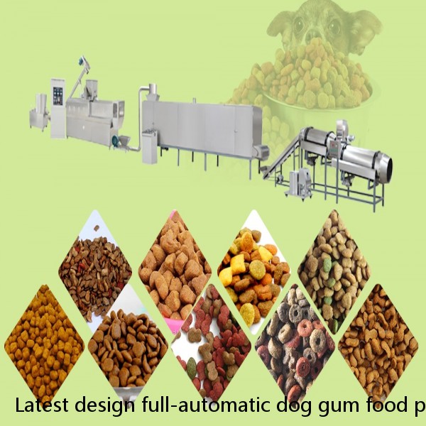 Latest design full-automatic dog gum food processing line for the pet chews